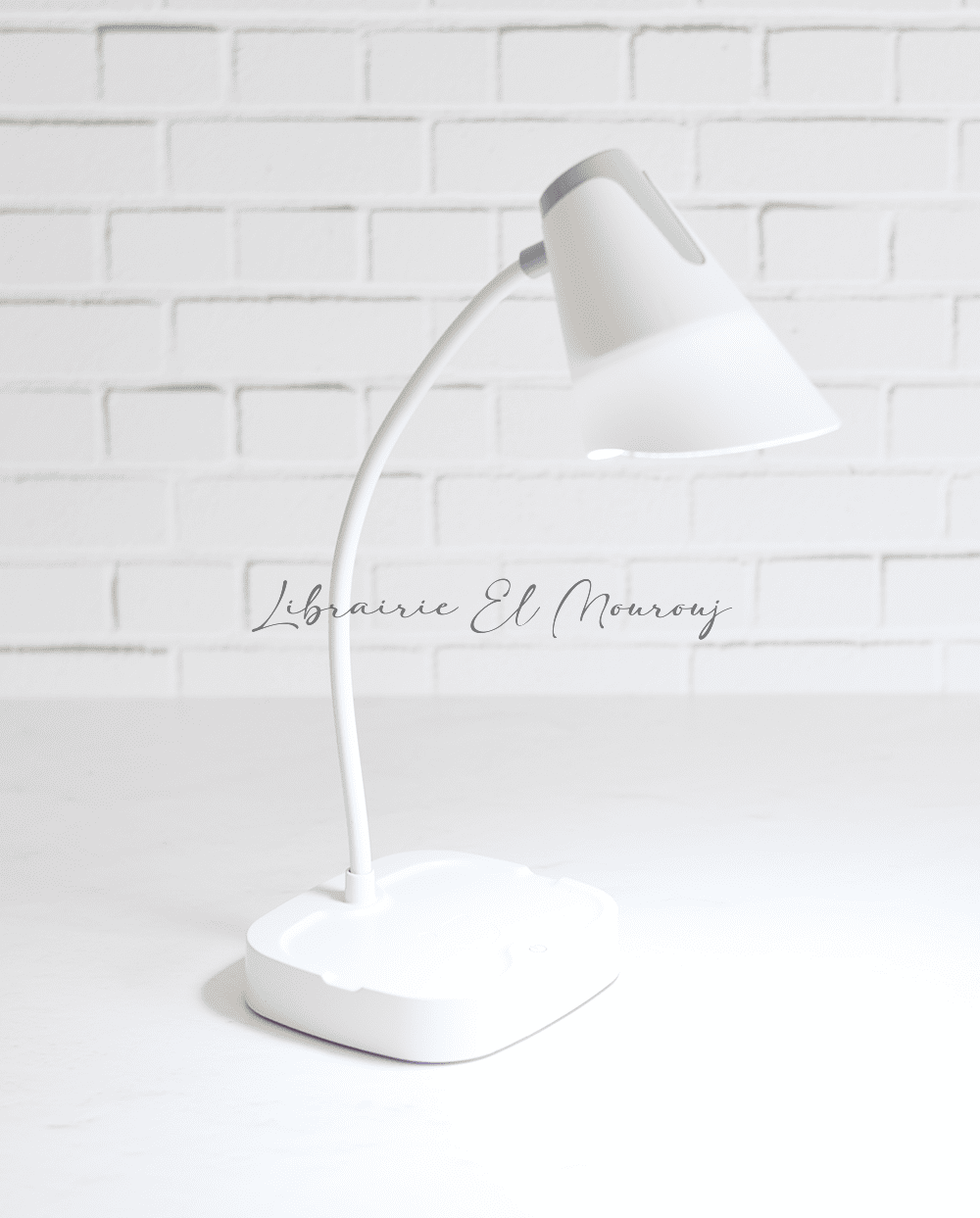 Lampe bureau tactile blanc/gris – Design moderne | Meilleur Prix Tunisie