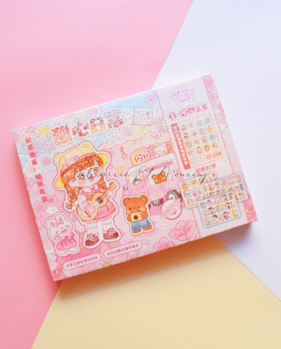Pink Kawaii Sticker Gift Box