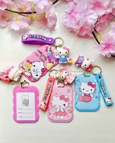 Badge + Porte Clé Hello Kitty