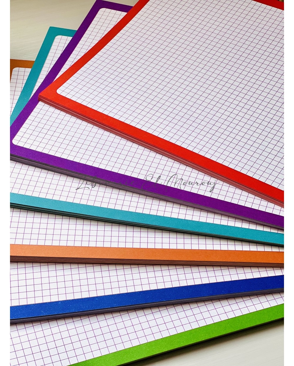 Fiche Bristol avec Cadre A4 | Papier Rigide pour Notes & Créations