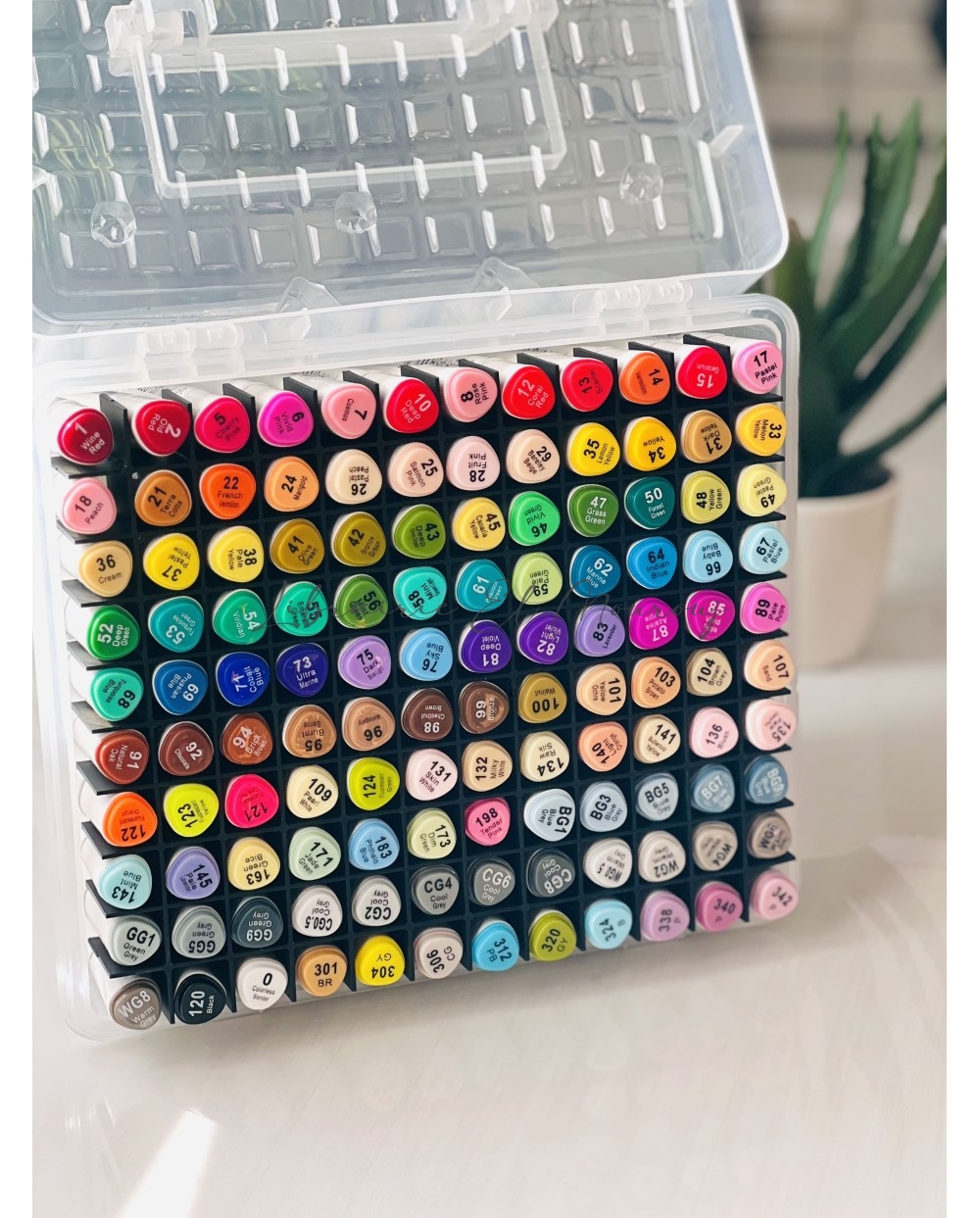 Marqueurs double pointe 120 pcs – Couleurs éclatantes