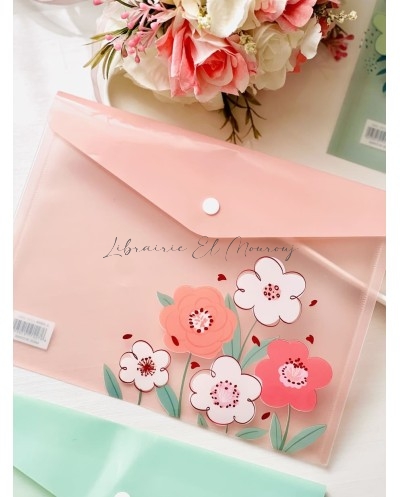 Pochette à bouton A5