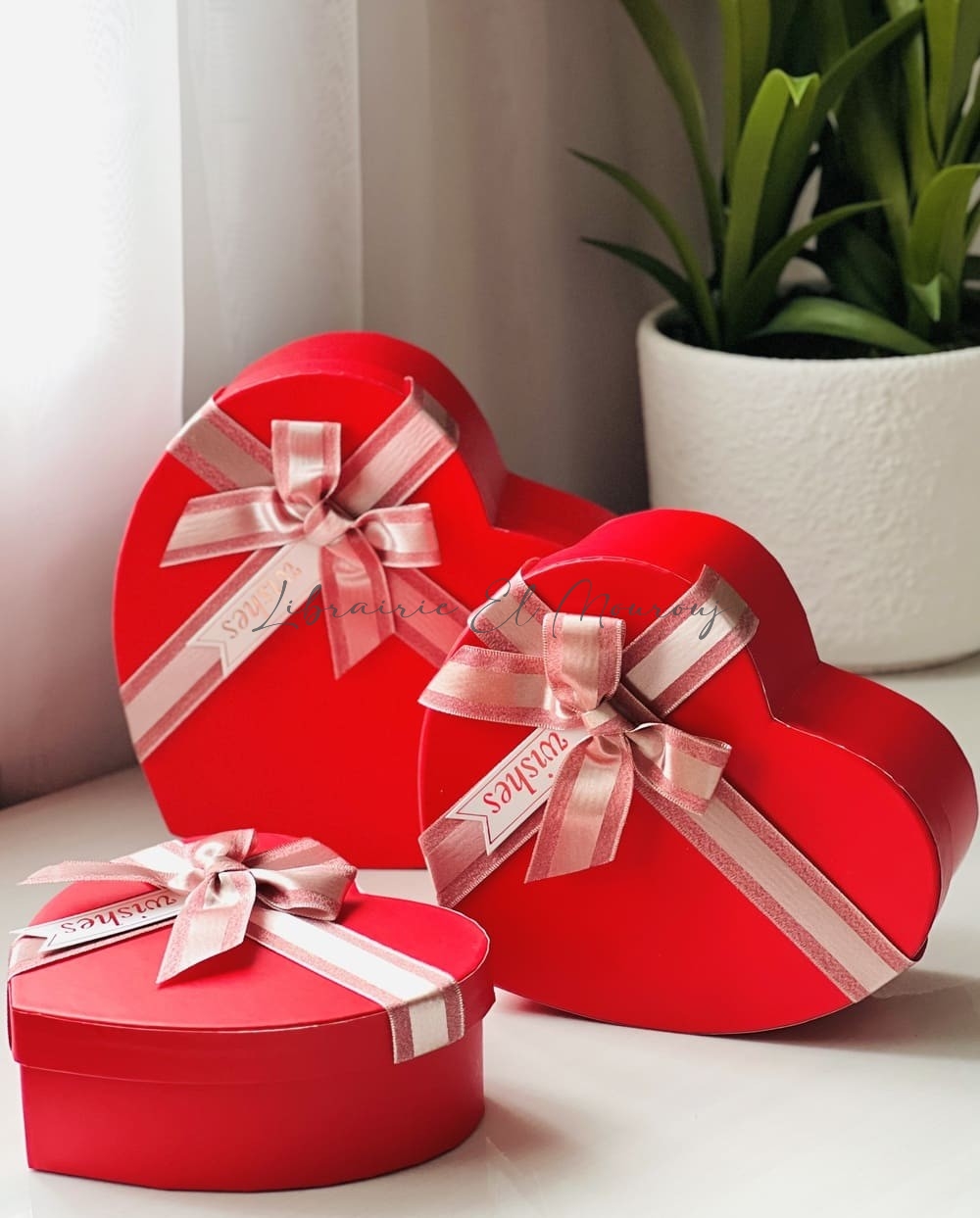 Boîtes cadeaux cœurs rouges – Coffret élégant et romantique