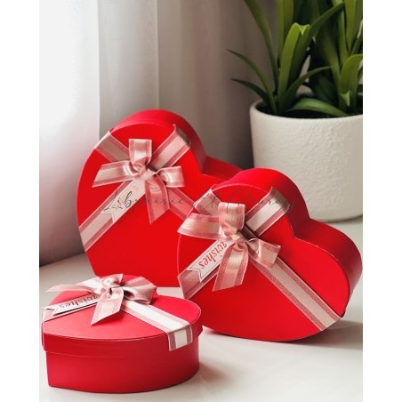 Boîtes cadeaux cœurs rouges – Coffret élégant et romantique