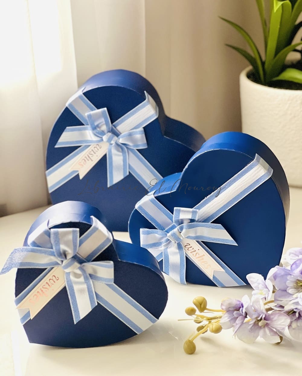 Boîtes Cadeaux cœurs bleus – Coffret élégant pour cadeaux spéciaux