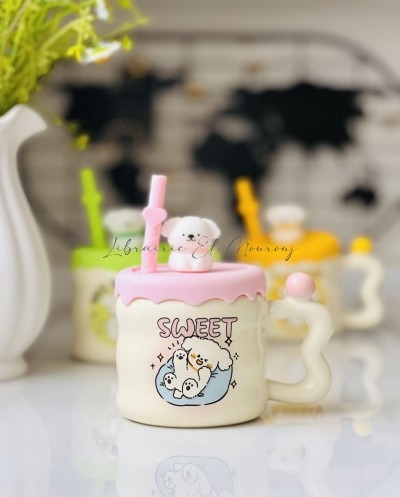 Mug avec Paille & Couvercle