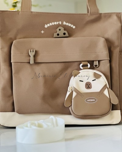 Tote Bag avec porte-monnaie Capybara