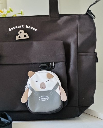 Tote Bag avec porte-monnaie Capybara