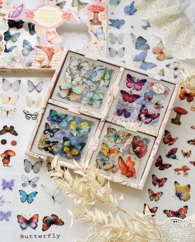 Pack Vintage Stickers Beige