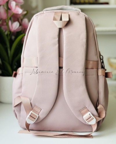 Sac à Dos Kawaii avec Poche Transparente et Badge