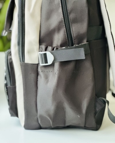 Sac à Dos Kawaii avec Poche Transparente et Badge