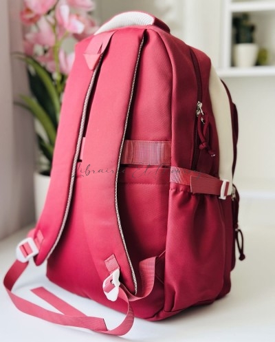 Sac à Dos Kawaii avec Poche Transparente et Badge