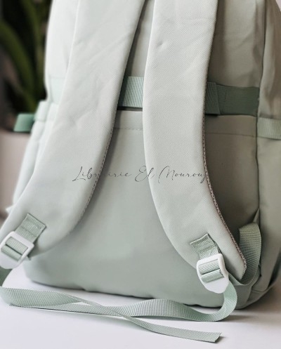 Sac à Dos Kawaii avec Poche Transparente et Badge