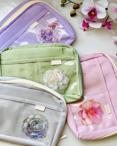 Trousse  Florale Pastel