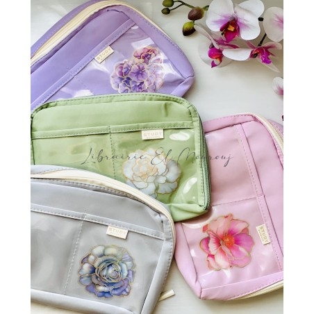 Trousse  Florale Pastel
