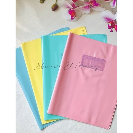 Protège Livre Glossy Pastel 22×17 | Librairie El Mourouj