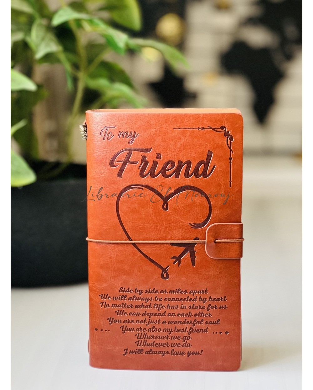 Notebook Cuir Vintage Marron | Carnet Élégant et Pratique Tunisie