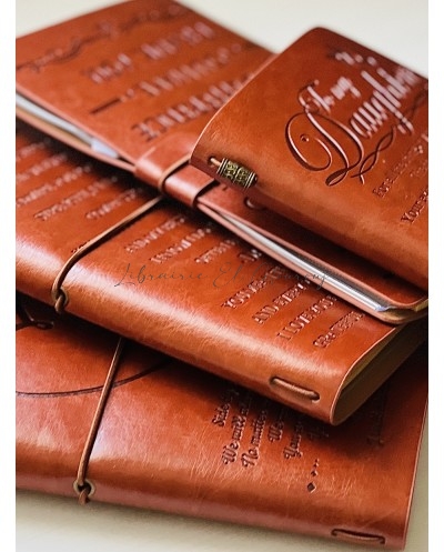 Notebook Cuir Vintage Marron | Carnet Élégant et Pratique Tunisie