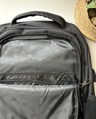Sac à Dos Ordinateur Portable Noir Aures | Sac Laptop Tunisie