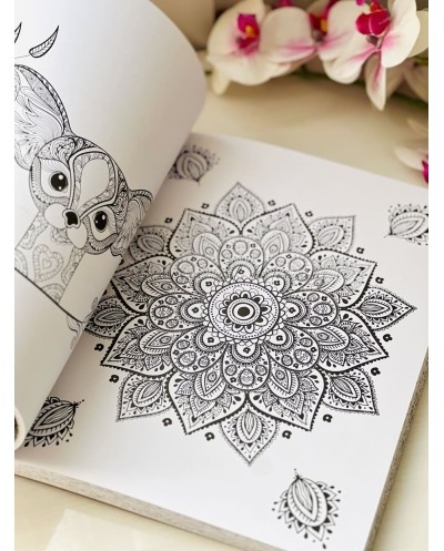 Mandalas for Mindfulness Rose | Livre de Coloriage Relaxant