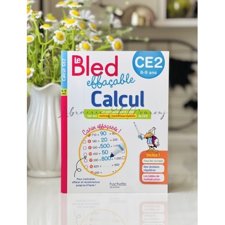 Le Bled Effaçable Calcul CE2 | Cahier d'Exercices Mathématiques