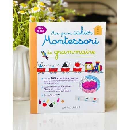 Mon Grand Cahier Montessori de Grammaire | Cahier Éducatif Enfant