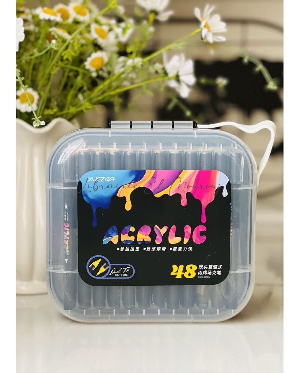 Marqueur Acrylique 48 Double Pointe | Feutres Créatifs Tunisie