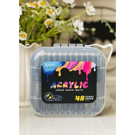 Marqueur Acrylique 48 Double Pointe | Feutres Créatifs Tunisie