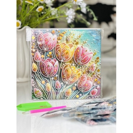 Kit Diamant Dorée 20x20cm | Loisirs Créatifs Tunisie