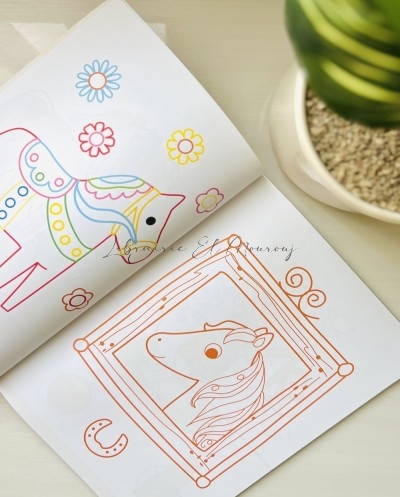 Mon Livre à Colorier Chevaux | Coloriage Enfant Tunisie