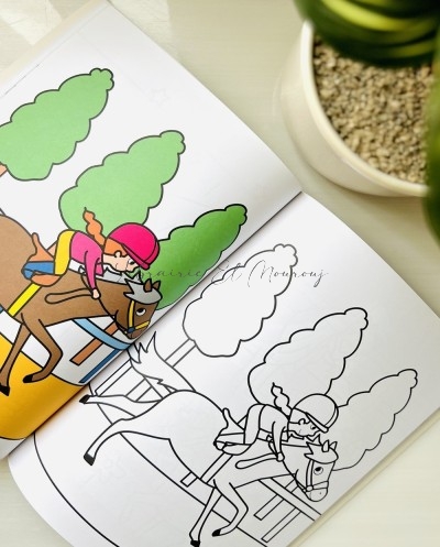 Mon Livre à Colorier Chevaux | Coloriage Enfant Tunisie