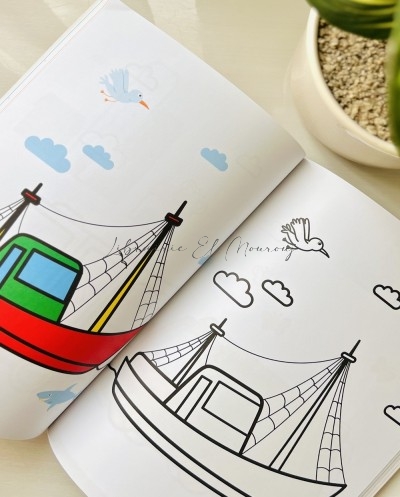 Mon Livre à Colorier Les Véhicules | Coloriage Enfant Tunisie