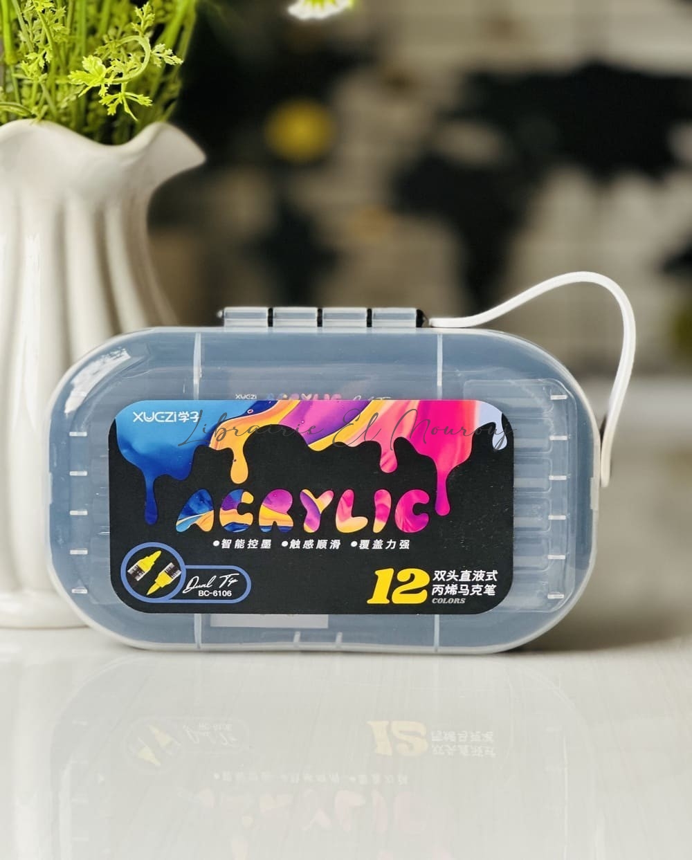 Marqueur Acrylique de 12 DOUBLE POINTE
