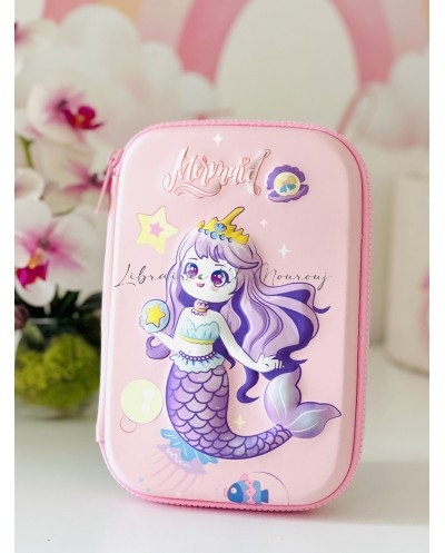 Trousse Lovely Mermaid rose – Magique et pratique pour enfants