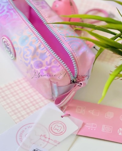 Trousse Pastel "Marshmallow" à Motifs Abstraits & Fini Satiné