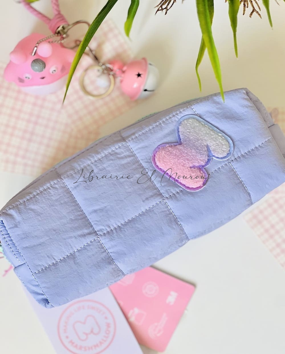 Trousse Matelassée Periwinkle "Soft Marshmallow"