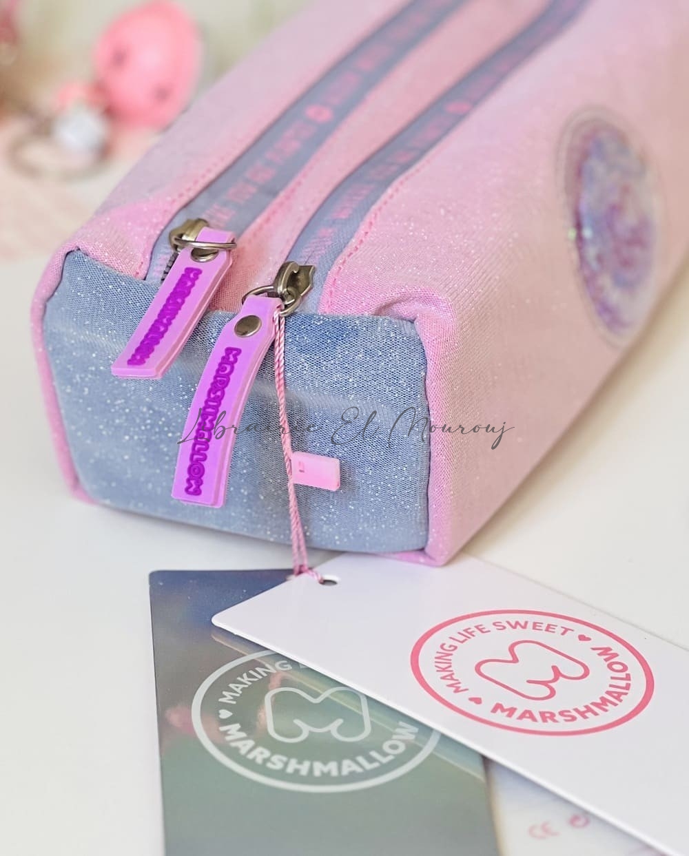 Trousse Rose Irrisée "Bloom"