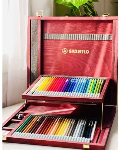 Coffret STABILO CarbOthello en bois noble | Librairie El Mourouj