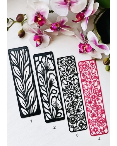 3D Printing Book Mark Floral – Marque-page 3D | Librairie Mourouj