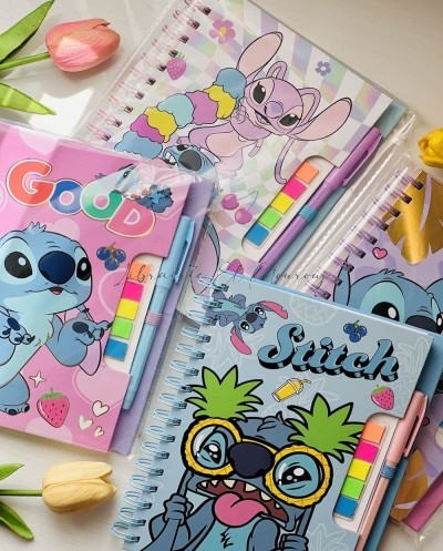 Carnet à Spirale Stitch Tout-en-Un