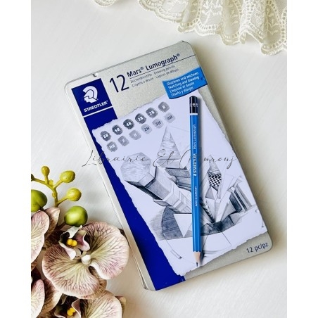 Staedtler Mars Lumograph Métal x12 | Librairie El Mourouj