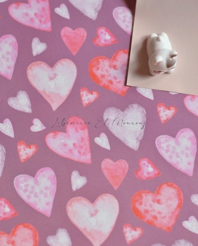 Rouleau Papier Cadeaux Cœur | Librairie El Mourouj