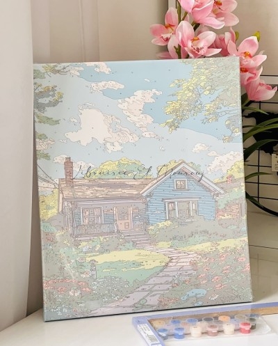 Peinture par Numéros 40x50 Douceur Pastel | El Mourouj