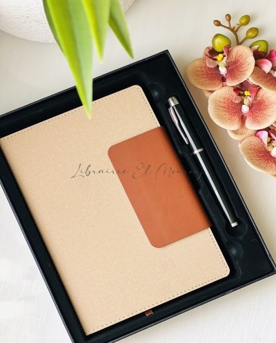 Coffret bloc note et stylo