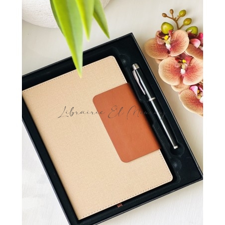 Coffret bloc note et stylo