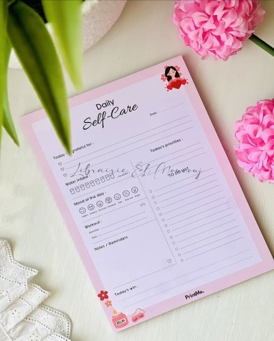 Bloc-Notes Planificateur « Daily Self-Care » — Douceur & Organisation au Quotidien