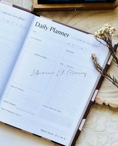 « Daily Planner – Bigger Dreams » à Pois Vintage By Printme