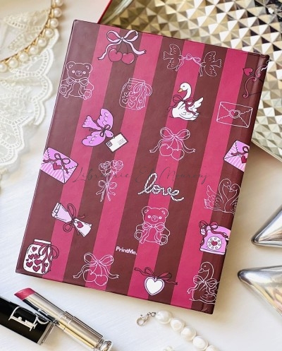 Notebook Coquet Rétro – Rayures & Motifs Vintage By Printme