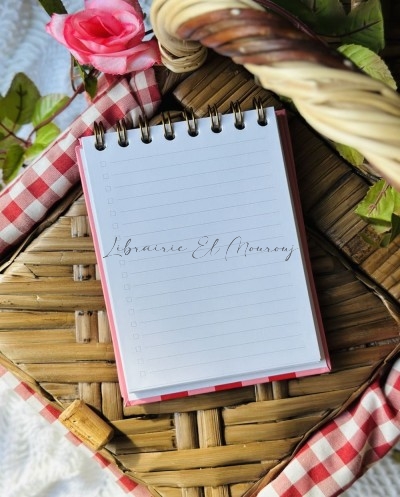 Mini To Do List À Spirales – Motif Abeilles & Rayures Pastel Chic by Printme