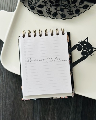 Mini To Do List Motif Chats Cute & Noir Chic by Printme